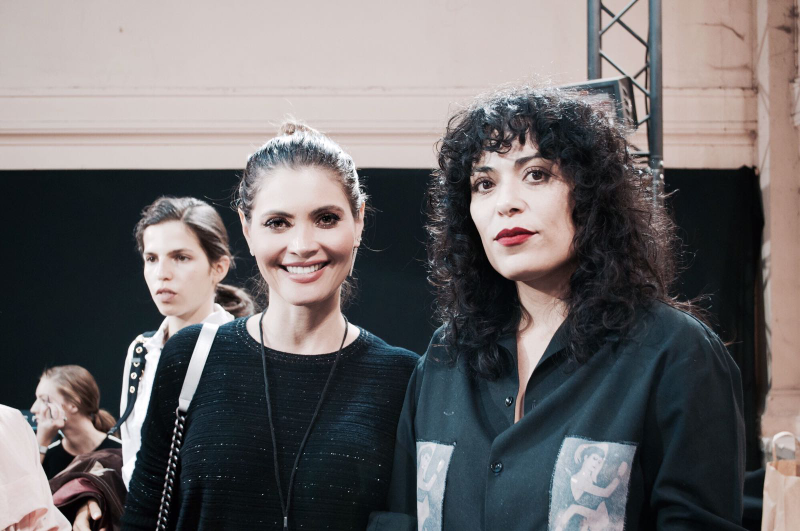 Fabiana Gomez , makeup artist Mac para Esteban Cortazar Show